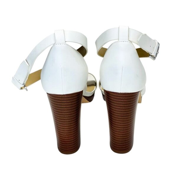 Nine West Deanne Size 10 Strappy Platform Heels Evening Party Sandals Open Toe - Picture 4 of 10